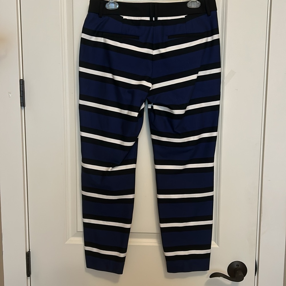 Express Editor Navy Black & White Stripe Career P… - image 5